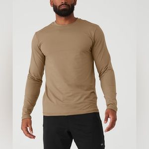 Alo Conquer Reform Crewneck Gravel Long Sleeve Size XL